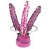 Icicles No. 86 - stakleni dildo oblik penisa (roze)