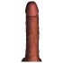 King Cock Plus 7,5 - smeđi realistični vibrator sa dodacima