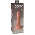King Cock Elite 6 - realistični dildo sa vakum postoljem (15cm) - prirodna boja