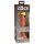 King Cock Elite 6 - realistični dildo sa vakuumskom bazom (15cm) - tamni