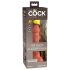 King Cock Elite 6 - realistični dildo sa vakuumskom bazom (15cm) - tamni