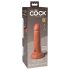 King Cock Elite 6 - realistični dildo sa vakuumskom bazom (15cm) - tamni