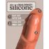 Kralj Kok Elite 8 - dildo sa vakum-cupom (20cm) - tamnija prirodna nijansa