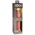 King Cock Elite 9 - sa vakumom, realistični dildo (23cm) - prirodna boja