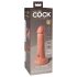 Kraljevski Kok Elite 6 - dildo sa vakuumskom podlogom (15cm) - prirodna boja