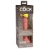 King Cock Elite 6 - Realistični vibrator 15cm (tamno prirodne boje)