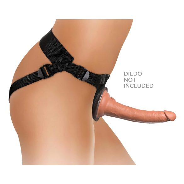 King Cock Elite Udobni Body Dock - pojas sa dildom (braon)
