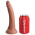 King Cock Elite Comfy - Podesivi Dildo sa Kaišem (tamno prirodna boja)