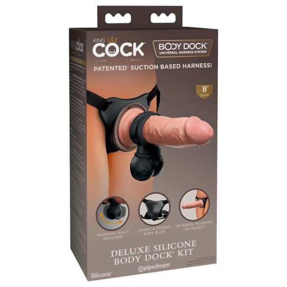 King Cock Elite Deluxe - Set od kaiša sa dildom