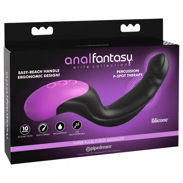Anal Fantasy - pulsirajući vibrator za prostatu (crni)