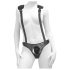 Body Dock - crni strap-on sa naramenicama