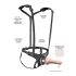 Body Dock - crni strap-on sa naramenicama