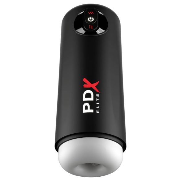PDX Elite Moto Milker - crni vibrirajući masturbator