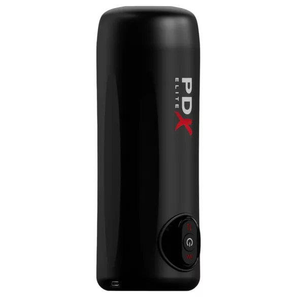 PDX Elite Moto Milker - potisno-vibracioni masturbator (crni)