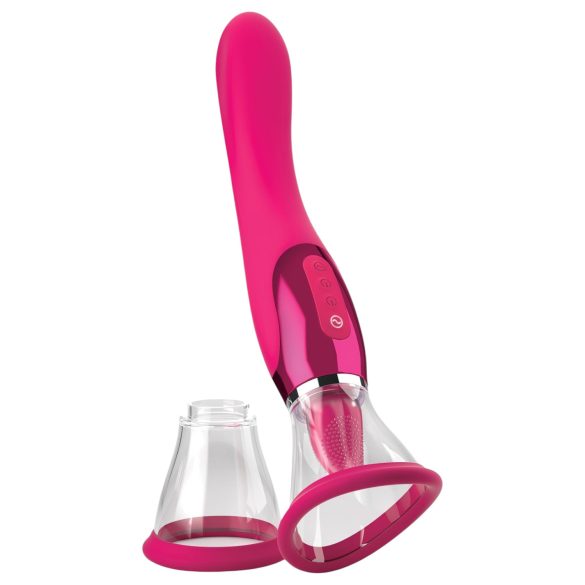 JimmyJane Apex - jezičasti 2u1 vibrator (roze)