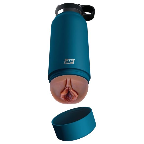 Fuck Flask Privatni Uživač - veštačka vagina u flaši (plavo-smeđa)