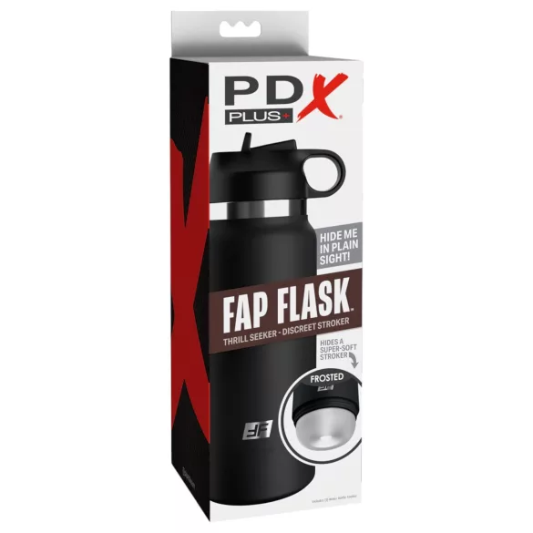 Fap Flask Thrill Seeker - masturbator u flaši (crna)