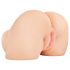 PDX Elite - vibrirajući 2u1 masturbator (naturalan)