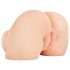 PDX Elite - vibrirajući 2u1 masturbator (naturalan)