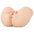 PDX Elite - vibrirajući 2u1 masturbator (naturalan)