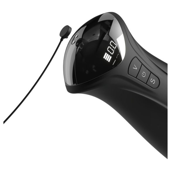 PDX Elite - usisni, vibracioni masturbator (crni)