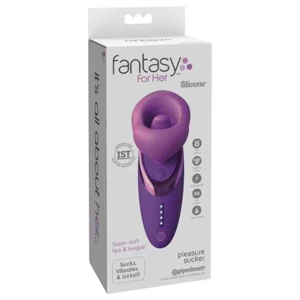 Fantasy For Her - lizalica usisni vibrator (ljubičasti)