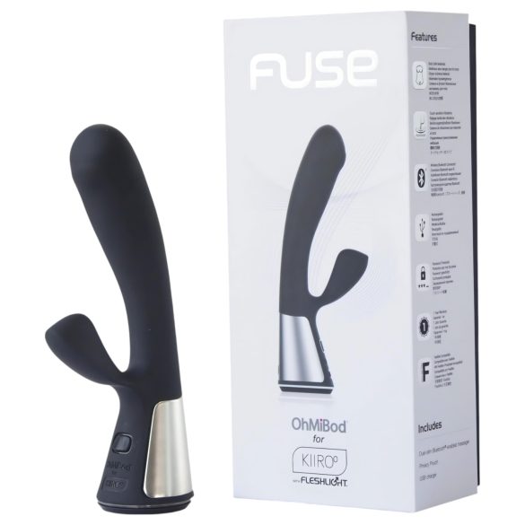 Fleshlight OHMIBOD Kiiroo - pametan vibrator sa stimulacijom klitorisa (crni)