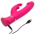 Happyrabbit Dual Density - vodootporni vibrator sa stimulatorom klitorisa (roze)