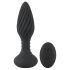 ANOS - rotirajući analni vibrator sa perlama (crni)