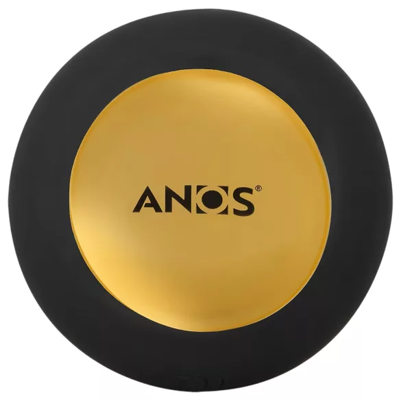 ANOS - rotirajući analni vibrator sa perlama (crni)