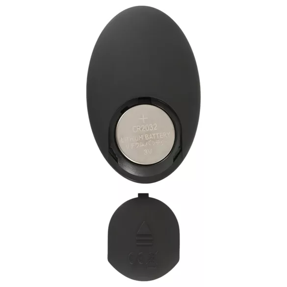 ANOS - rotirajući analni vibrator sa perlama (crni)