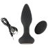 ANOS - rotirajući analni vibrator sa perlama (crni)