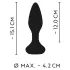 ANOS - rotirajući analni vibrator sa perlama (crni)