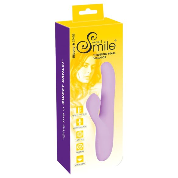 SMILE Thrusting - vibrator sa rotirajućim i pokretnim klitoralnim nastavkom (ljubičasti)