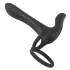 Black Velvets - bežični, 2-u-1 vibrator i prsten za penis (crni)