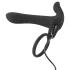 Black Velvets - bežični, 2-u-1 vibrator i prsten za penis (crni)