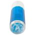 You2Toys - rotirajući nabijajući masturbator (plavo-beli)