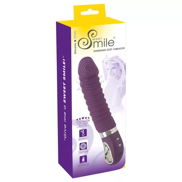 SMILE Soft - bežični, grejni vibrator (ljubičasti)