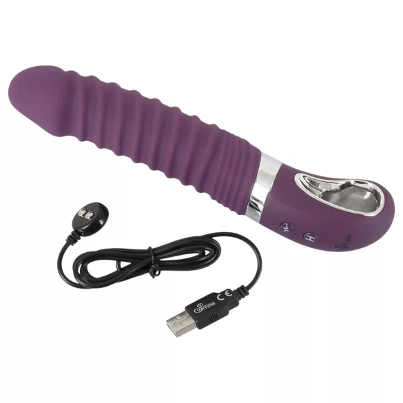 SMILE Soft - bežični, grejni vibrator (ljubičasti)