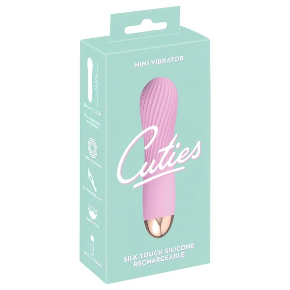 Cuties Mini - vodootporni spiralni vibrator s akumulatorom (pink)