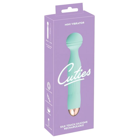 Cuties Mini Wand - akumulatorski, vodootporni vibrator masažer (zeleni)