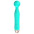 Cuties Mini Wand - akumulatorski, vodootporni vibrator masažer (zeleni)