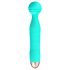 Cuties Mini Wand - akumulatorski, vodootporni vibrator masažer (zeleni)