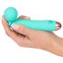 Cuties Mini Wand - akumulatorski, vodootporni vibrator masažer (zeleni)