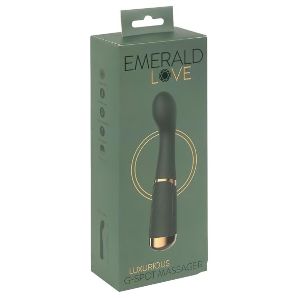 Emerald Love - vodootporni G-tačka vibrator (zeleni)