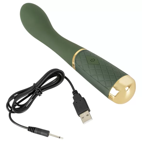 Emerald Love - vodootporni G-tačka vibrator (zeleni)