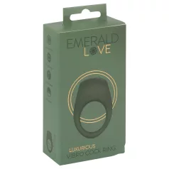 Emerald Love - vodootporni vibro prsten za penis (zeleni)