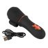 Rebel - bežični vibrator sa 2 motora (crna)