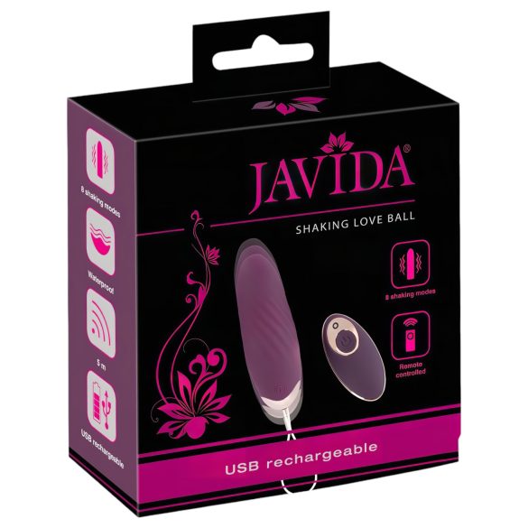 Javida Shaking Love - radiofrekventno vibrirajuće jaje (ljubičasto)