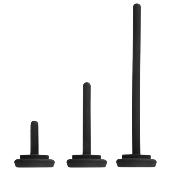 Rebel – vibracioni penis stimulator sa dilatorom (crni)